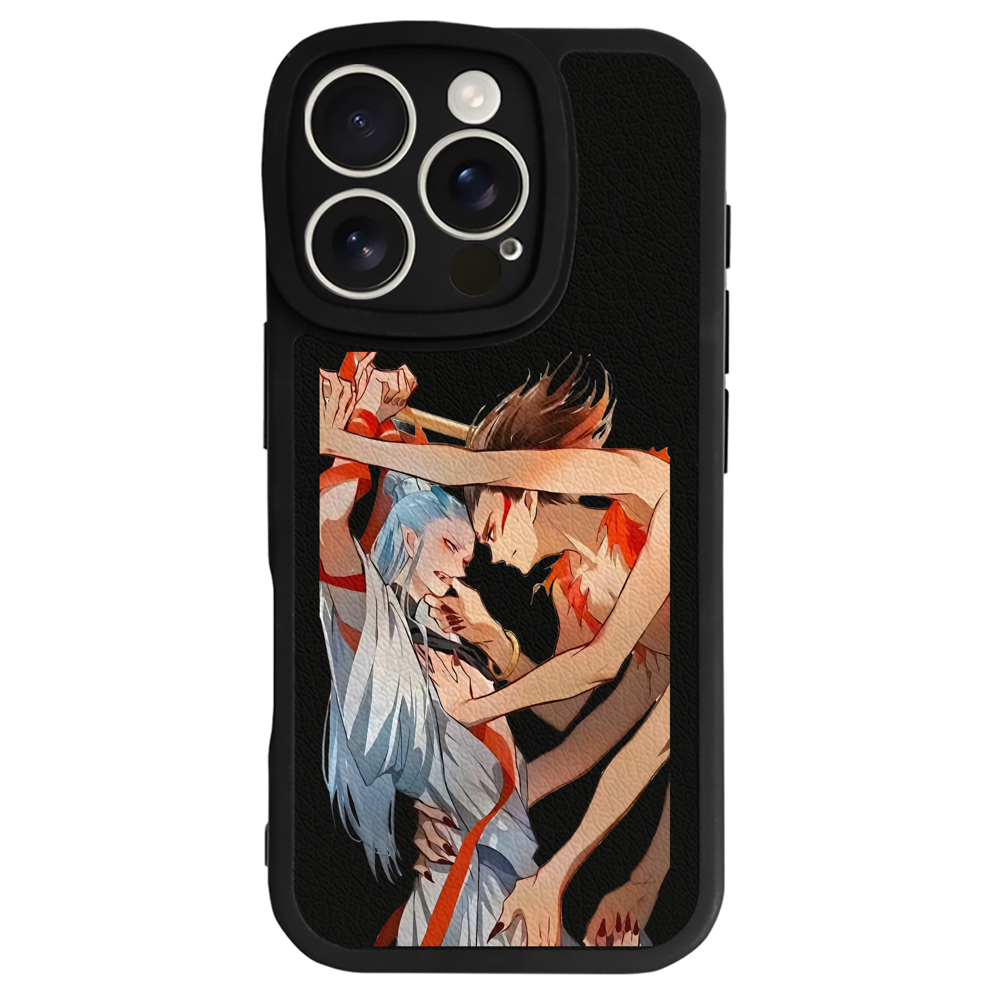 （画像用） Ne Zha 2 ナタ 魔童の大暴れ 【iPhone 16シリーズ対応】シリコンスマホケース（レザー調） 材質：シリコン